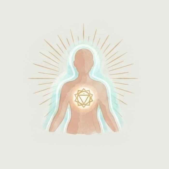 Illustration for building confidence in your natural abilities​ - body with a glow