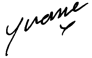 Yvonne Signature